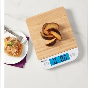 Taylor Digital Kitchen Scale with Bamboo Platform